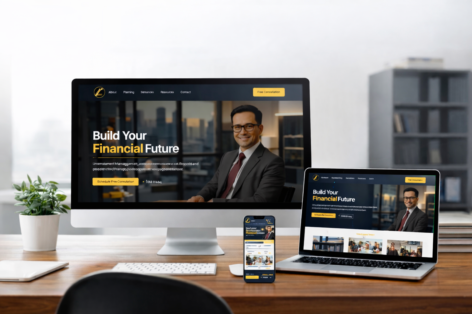 investment website design